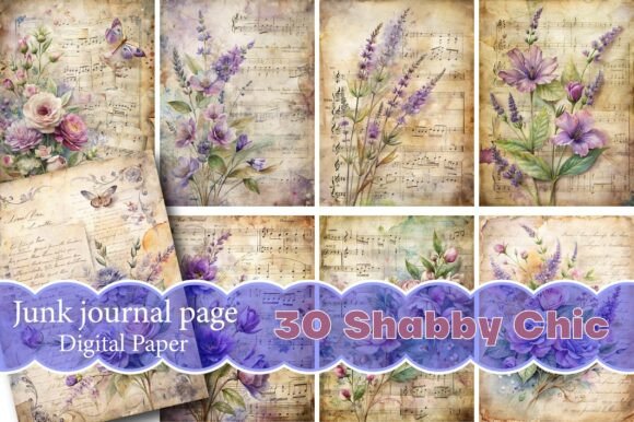 Download Shabby Chic Junk Journal Pages - Shabby chic Collection