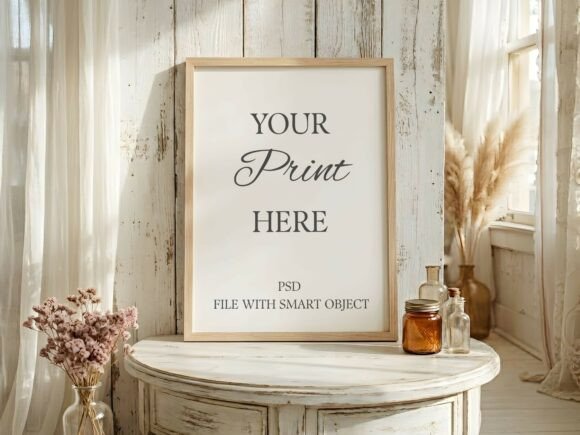 Download Rustic Shabby Chic Frame Mockup - Shabby chic Collection