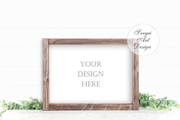 Download A4 A3 A2 Realistic Wood Frame Mockup,PSD - Premium Resources