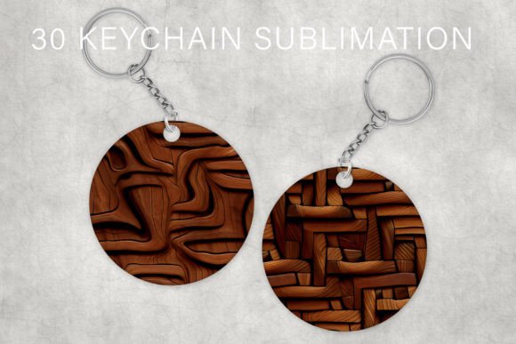 Download Decorative Wood Keychain Sublimation PNG - Decorative wood Collection