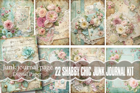 Download Shabby Chic Junk Journal Kit - Shabby chic Collection