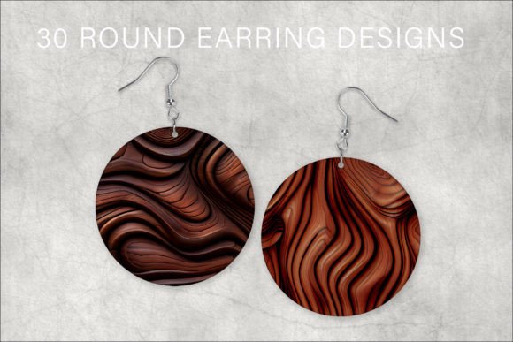 Download Decorative Wood Earring Sublimation Bun - Decorative wood Collection