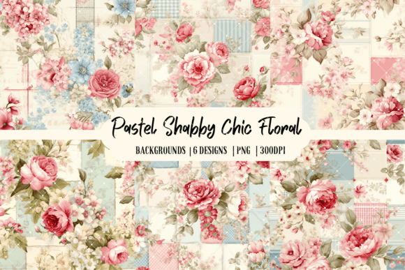 Download Pastel Shabby Chic Floral Background - Shabby chic Collection