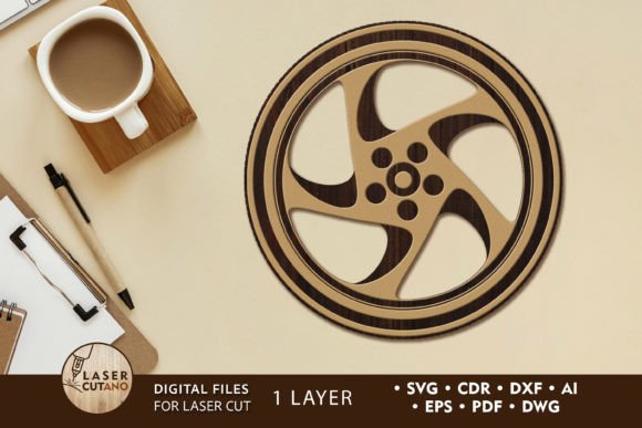 Download Decorative Wood Cut Coaster File - Decorative wood Collection