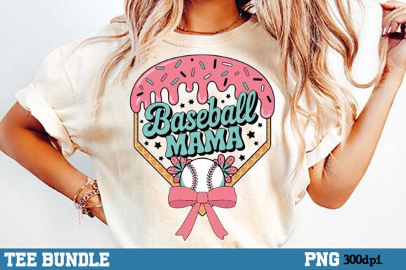Download Baseball Ice Cream Drip, MaMa Game Day - Premium Bundle